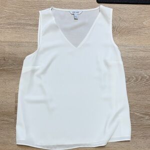 NWOT Nine West Women's Cream V-Neck Blouse